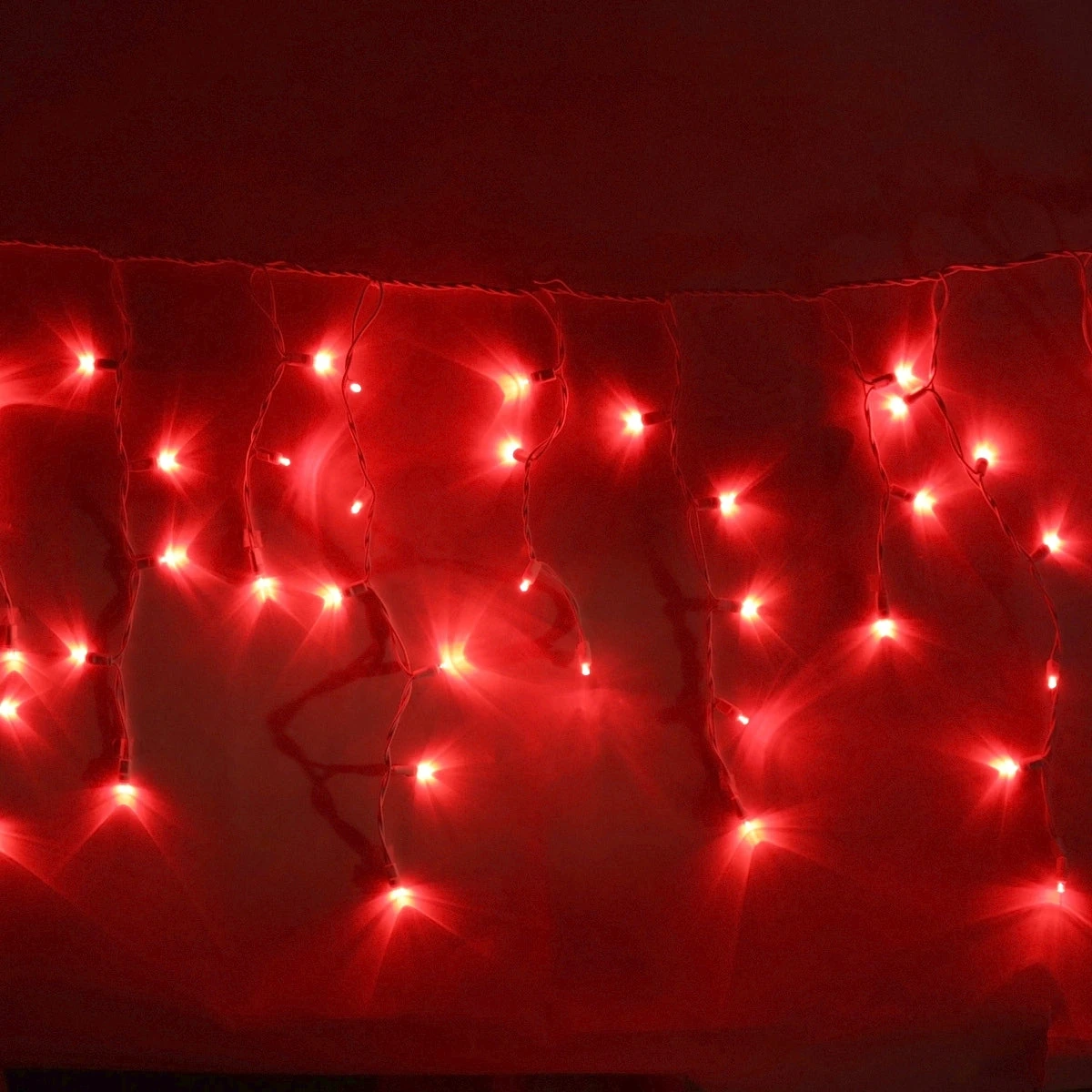 100-light Red 5mm LED Icicle Lights, White Wire 5 100-light Red 5mm LED Icicle Lights, White Wire - Image 3