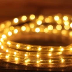 1/2" Yellow Incandescent Rope Lights -Decorative Lighting Store rope light incandecent yellow 92018