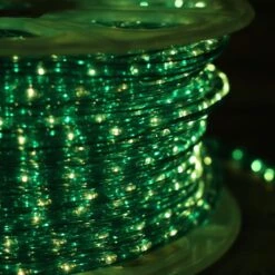150' 1/2" Green Incandescent Rope Lights -Decorative Lighting Store spool green rope light incandescent 918