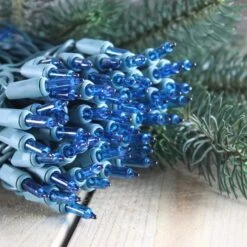 100-bulb Teal Mini Lights, 6" Spacing, Green Wire 21 100-bulb Teal Mini Lights, 6" Spacing, Green Wire -Decorative Lighting Store teal christmas tree lights green wire 090518a 74228fdb 34cb 4081 94f5 2e468786d319