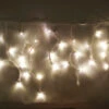100-light Warm White 5mm LED Icicle Lights, White Wire -Decorative Lighting Store warm white 5mm led icicle lights white wire c