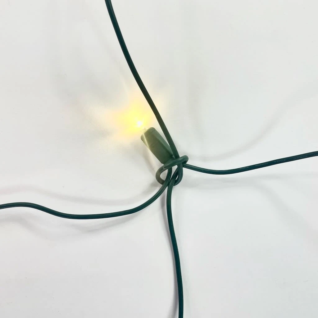100-light Warm White 5mm LED Net Lights, Green Wire 6 100-light Warm White 5mm LED Net Lights, Green Wire - Image 4