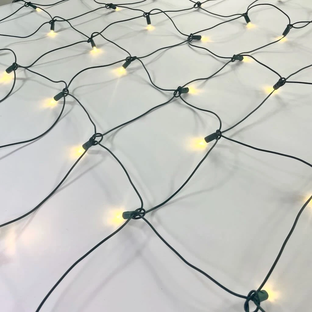 100-light Warm White 5mm LED Net Lights, Green Wire 5 100-light Warm White 5mm LED Net Lights, Green Wire - Image 3