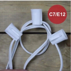 C7 (E12) 1000' Spool 12" Spacing, White SPT-1 Wire -Decorative Lighting Store white c7 christmas lights cord 7ebbe740 34ca 4a3e 9762 5711a57b4fb1