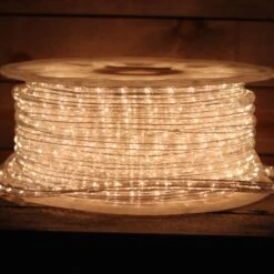 1/2" White Incandescent Rope Lights 8 1/2" White Incandescent Rope Lights -Decorative Lighting Store white incandescent rope light spool 918