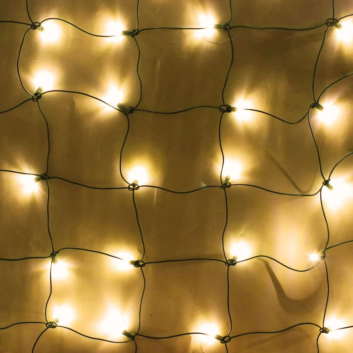 100-light Yellow 5mm LED Net Lights, Green Wire 3 100-light Yellow 5mm LED Net Lights, Green Wire