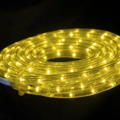 3/8" Yellow Incandescent Rope Lights -Decorative Lighting Store yellow rope light 060518